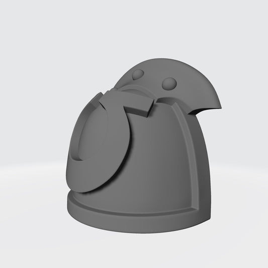 Ultramarines MKIII Shoulder Pad 3 Quarter Studded Left Pauldron for McFarlane Toys Space Marines