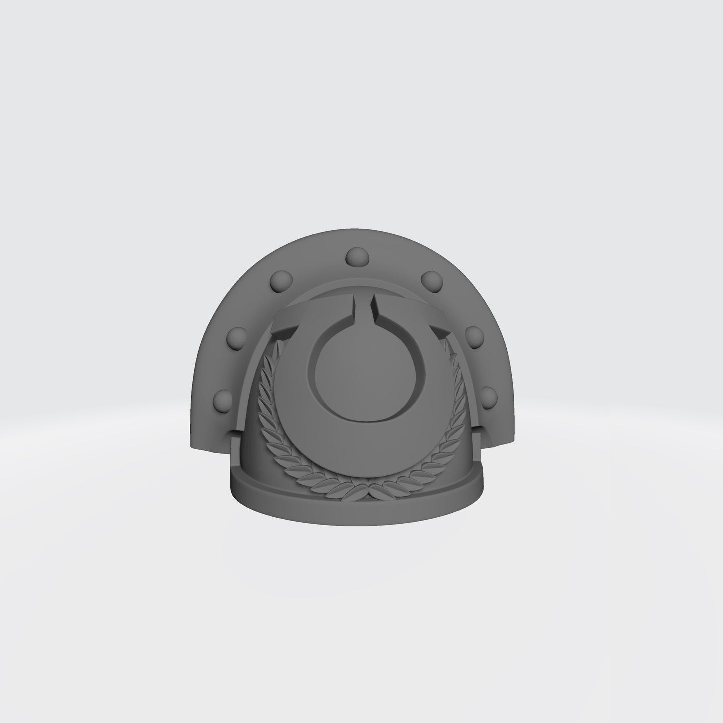 Ultramarines MK III Shoulder Pad with Laurel Wreath Full Studded Ridge for McFarlane Toys Space Marines