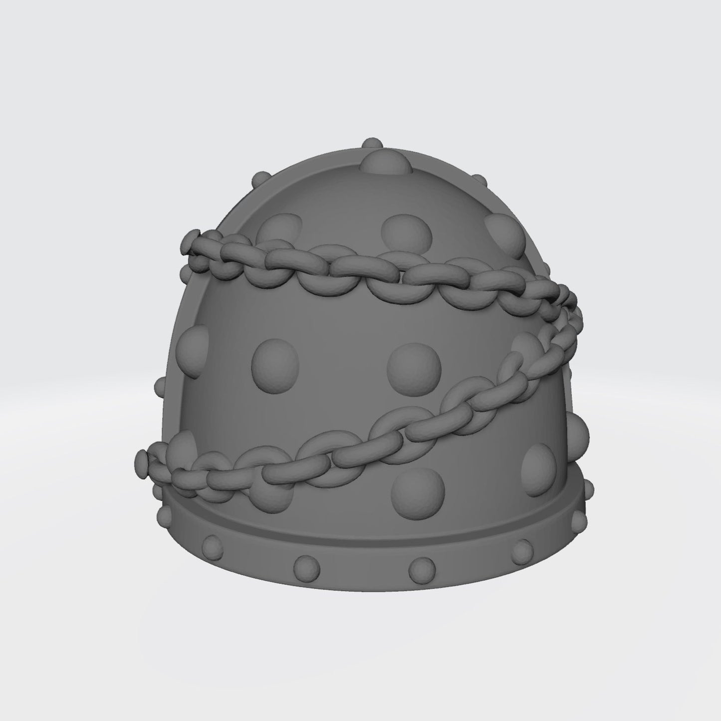 Custom Space Marine MKVII Shoulder Pad with Chains and Molecular Bonding Studs for McFarlane Toys Action Figures