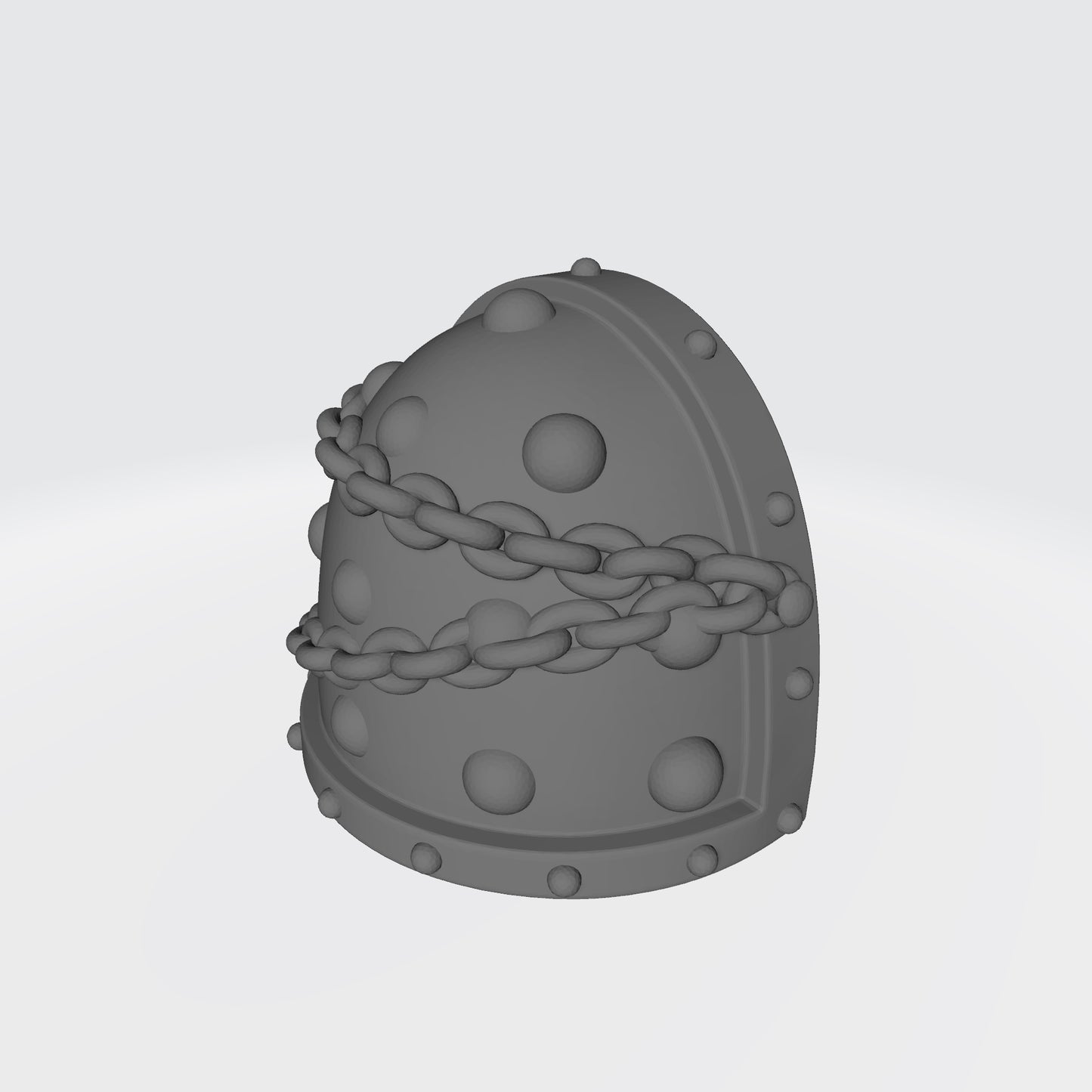 Custom Space Marine MKVII Shoulder Pad with Chains and Molecular Bonding Studs for McFarlane Toys Action Figures