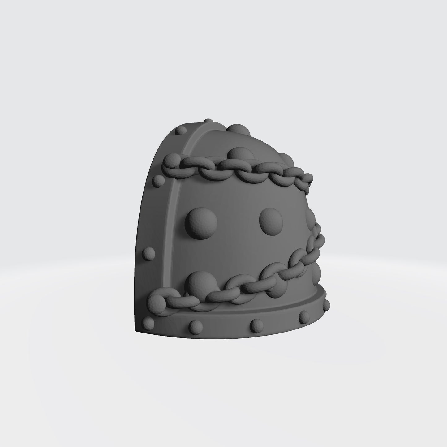 Custom Space Marine MKVII Shoulder Pad with Chains and Molecular Bonding Studs for McFarlane Toys Action Figures
