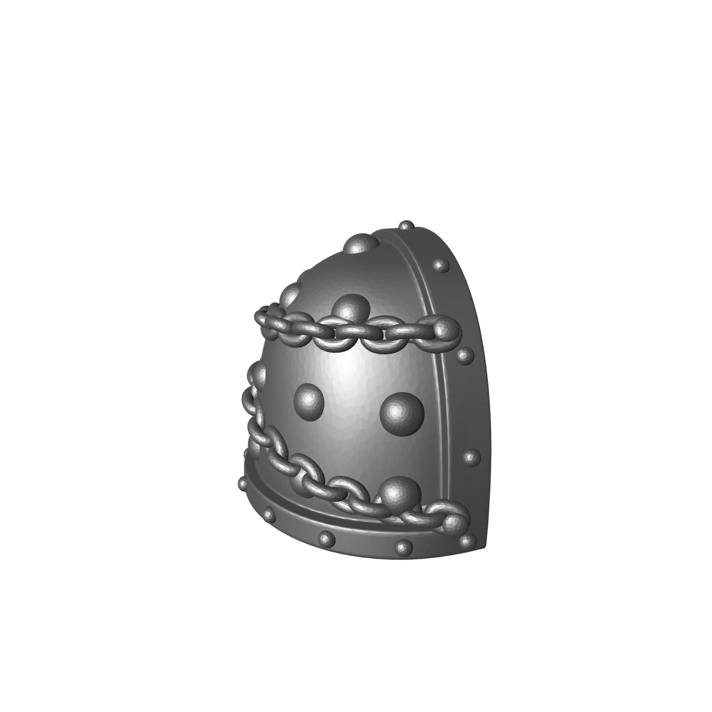 Space Marine MKVII Shoulder Pad with Chains and Molecular Bonding Studs VR for McFarlane Toys Grimdark Marine Action Figures