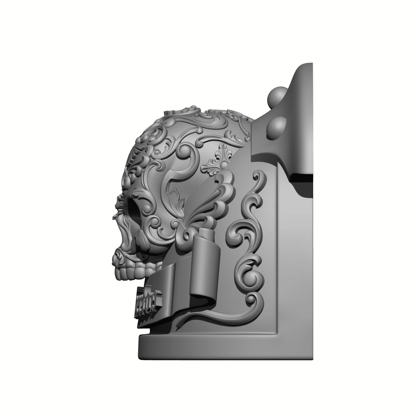 Los Muertos Chapter MK III Shoulder Pad 3 Quarter Studded Left for McFarlane Toys Space Marine Action Figures