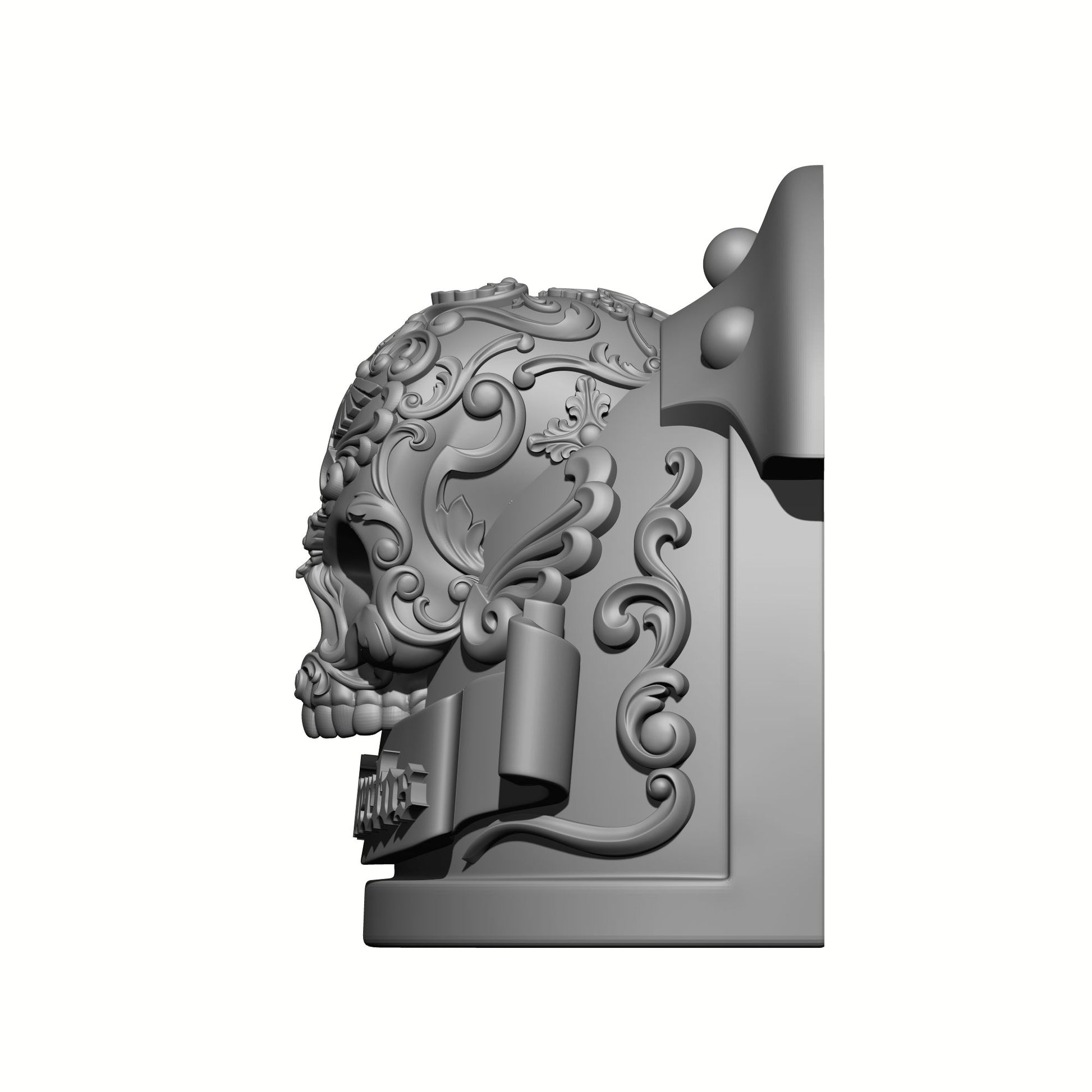 Los Muertos Chapter MK III Shoulder Pad 3 Quarter Studded Left for McFarlane Toys Space Marine Action Figures