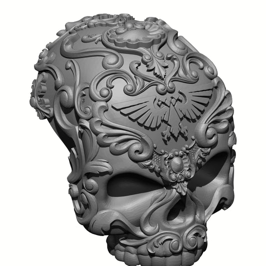 Los Muertos Chapter Shoulder Pad Skull Decal for McFarlane Toys Space Marine Action Figures