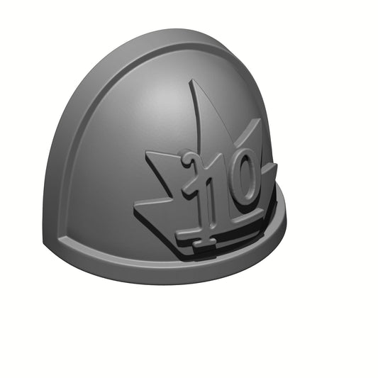 Dark Angels MK IV Fire Support 10 Squad Shoulder Pad for McFarlane Toys Action Figures