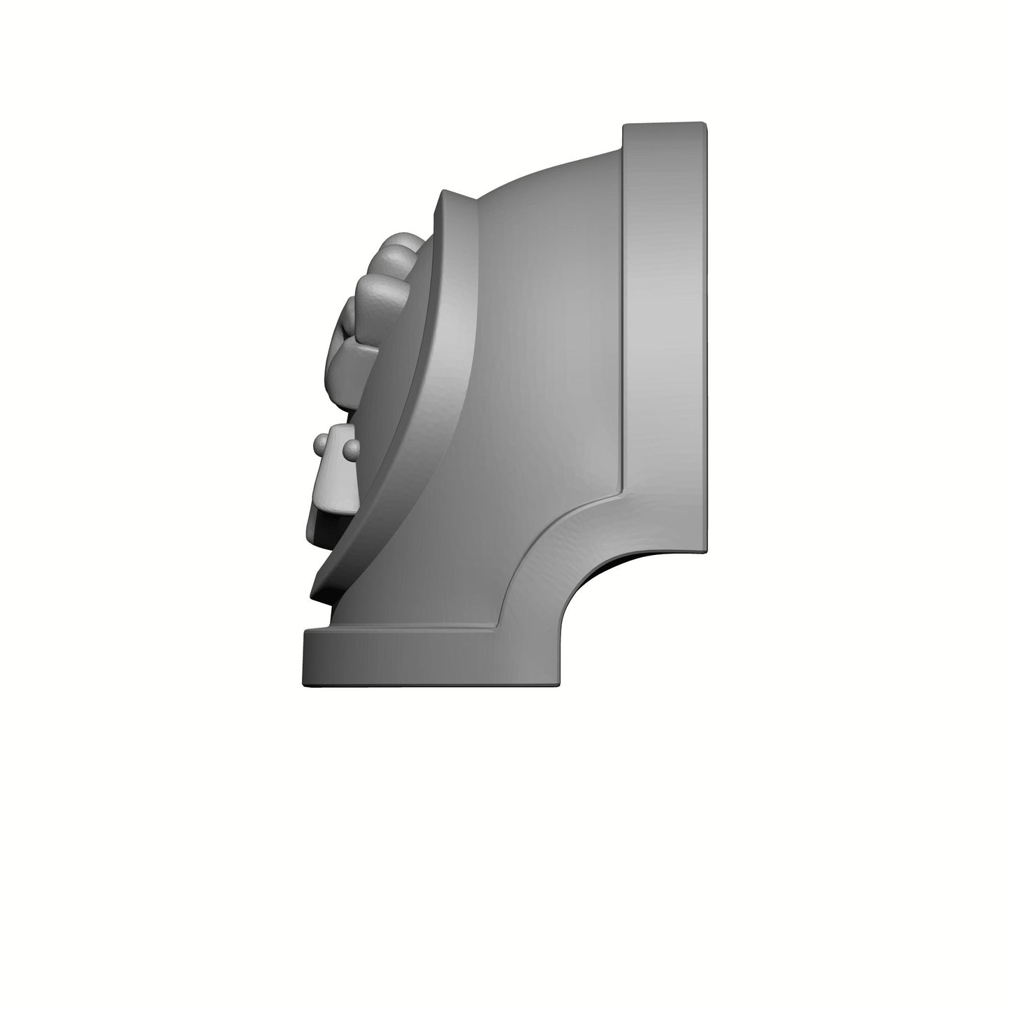 Left Angle of the Monarchs Fist Legion MKX Shoulder Pad Gen: 10 Pauldron Notched (Stealth) compatible with McFarlane Toys Space Marines