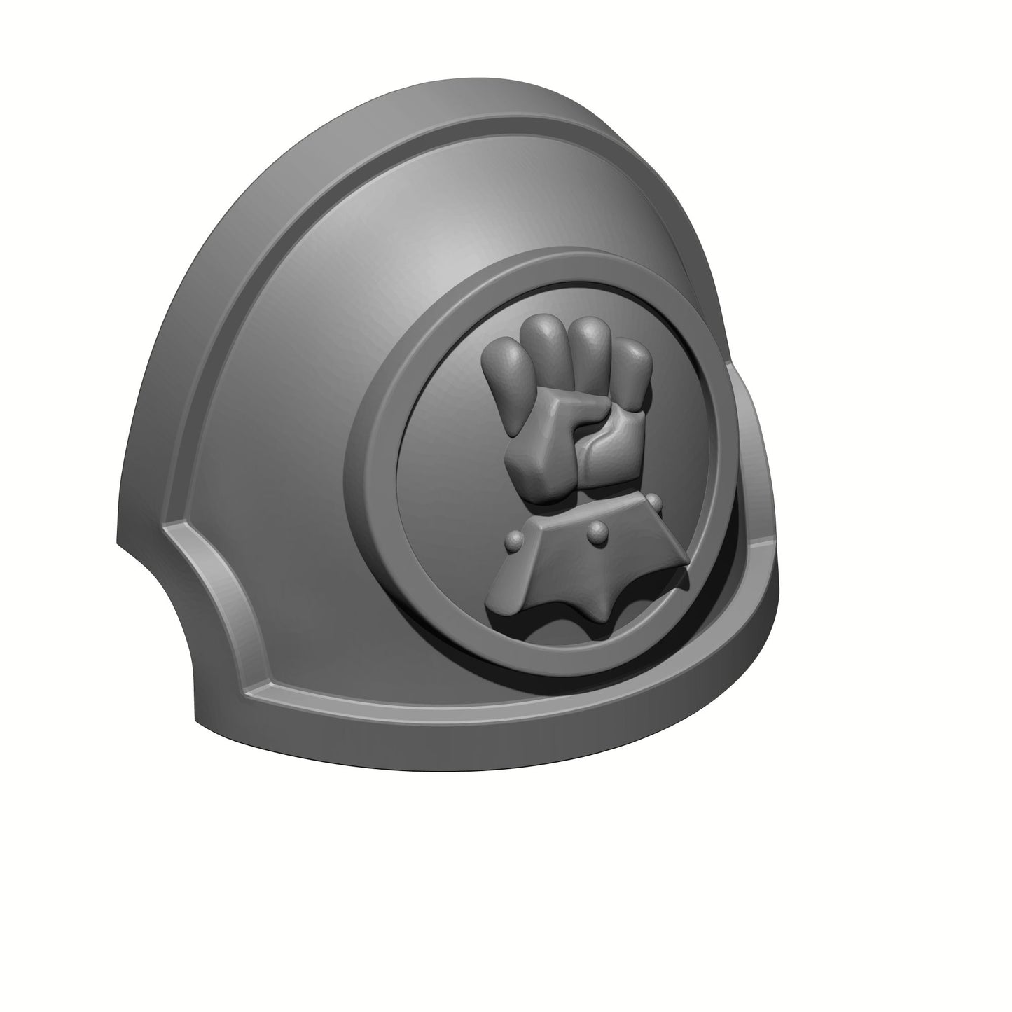 Monarchs Fist Legion MKX Shoulder Pad Gen: 10 Pauldron Notched (Stealth) compatible with McFarlane Toys Space Marines Right Angle