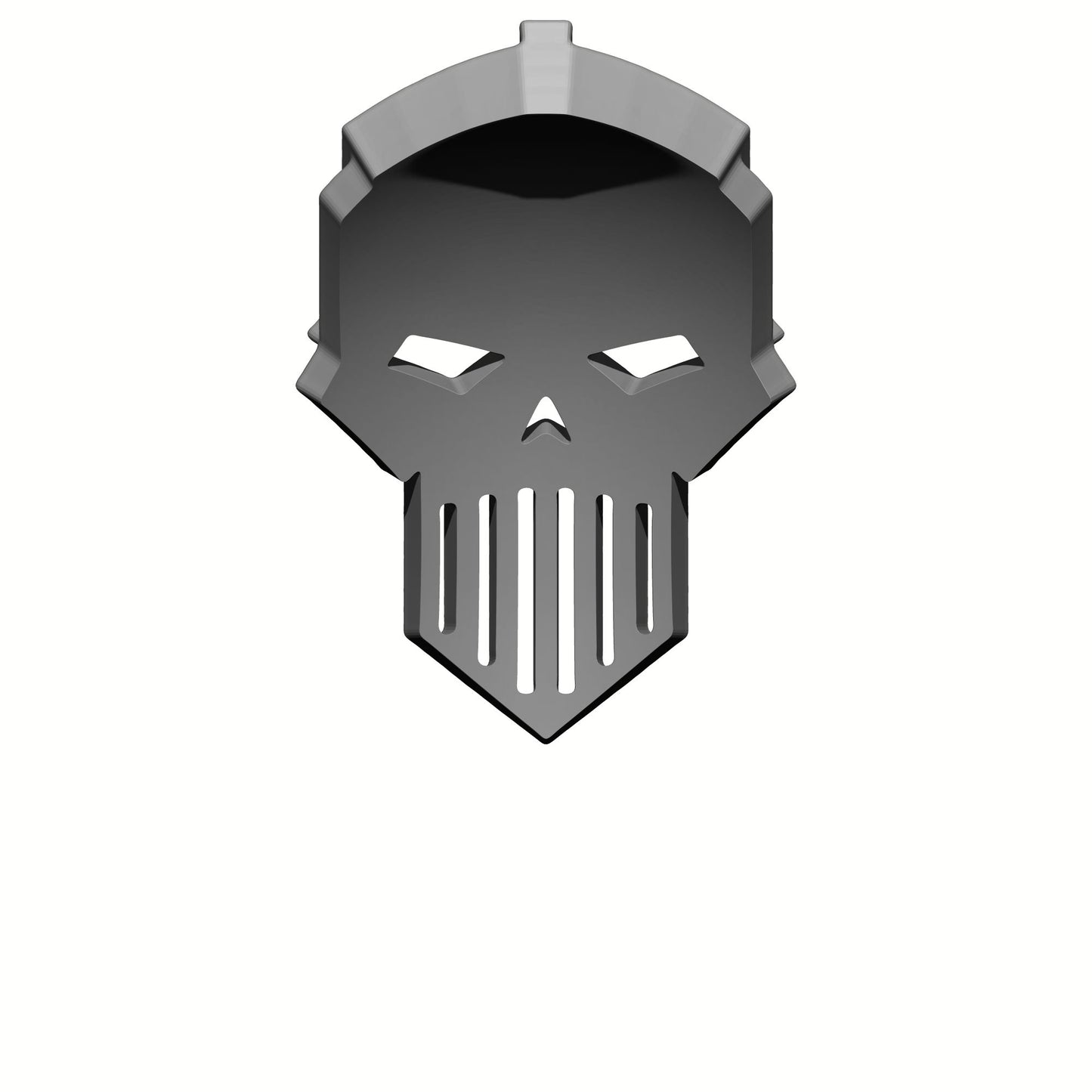 Back of the Iron Warriors Chapter Pauldron Insignia this 3D Shoulder Pad Decal is designed to fit McFarlane Toys 1/12 Scale Space Marine