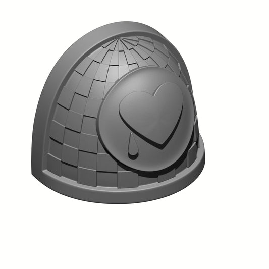 Custom Lamenters Chapter Mark VII Shoulder Pad with a Flat Decal Compatible with McFarlane Toys Space Marine Action Figures