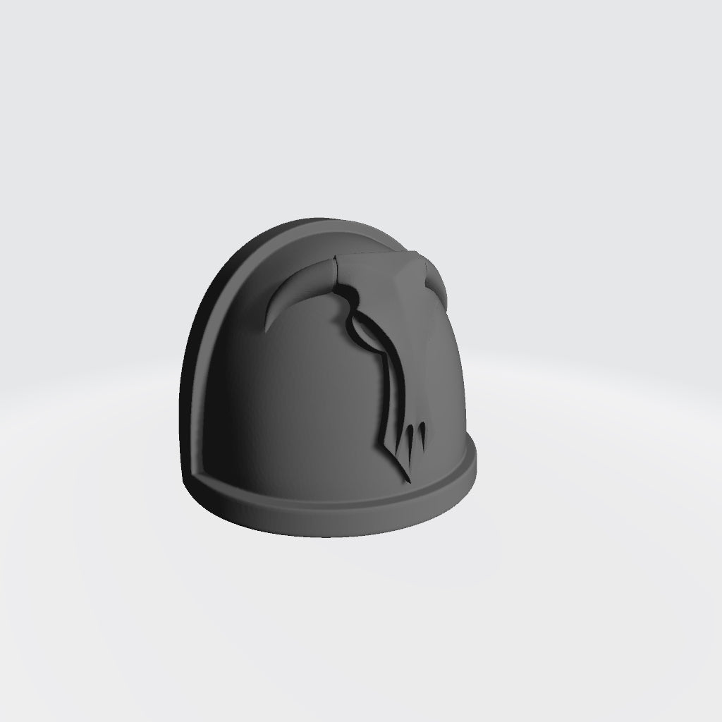 Right Angle of the Minotaurs Chapter MKIV Shoulder Pad Gen: 4 Pauldron compatible with McFarlane Toys Space Marine
