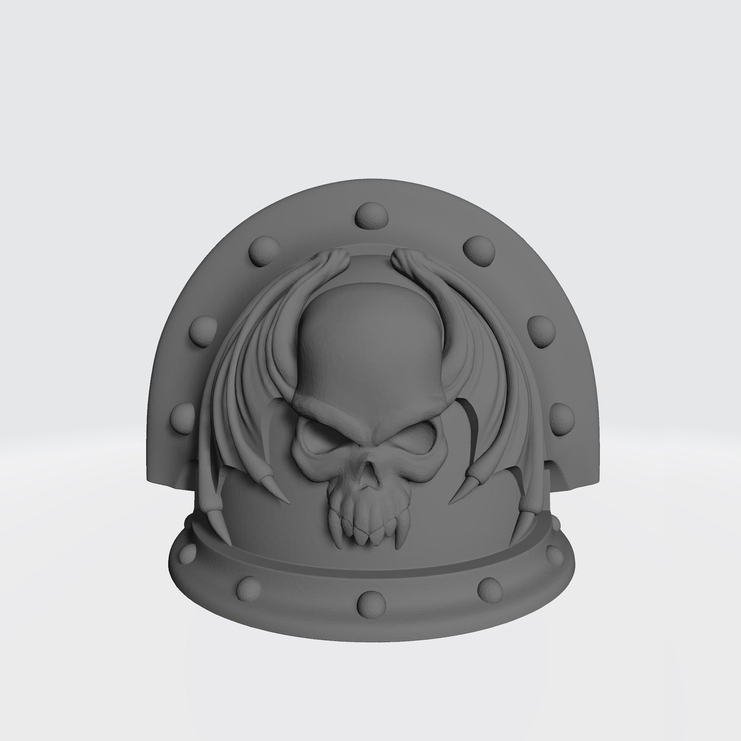 Night Terrors Legion MKIII Shoulder Pad Full Sword Breaker Studded Double Rivets compatible with McFarlane Toys Space Marines