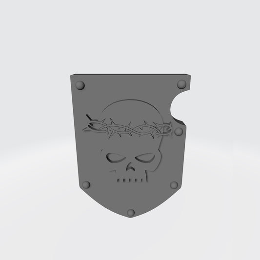 Angels Penitent Chapter Shoulder Pad Shield Ver. 01 for McFarlane Toys Grimdark Marine Action Figures