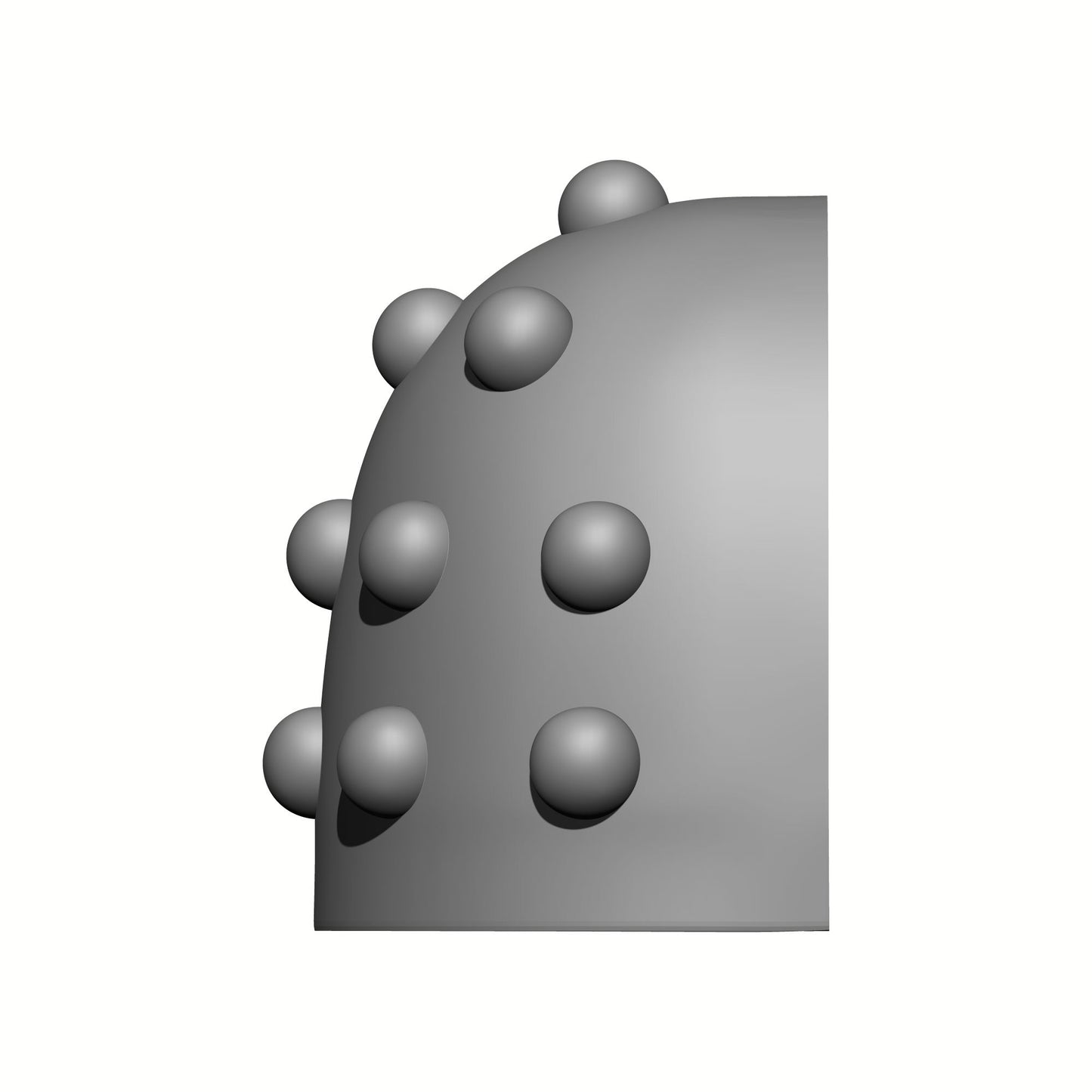 Left Side of the MKV Shoulder Pad with Molecular Bonding Stud compatible with McFarlane Toys Space Marines