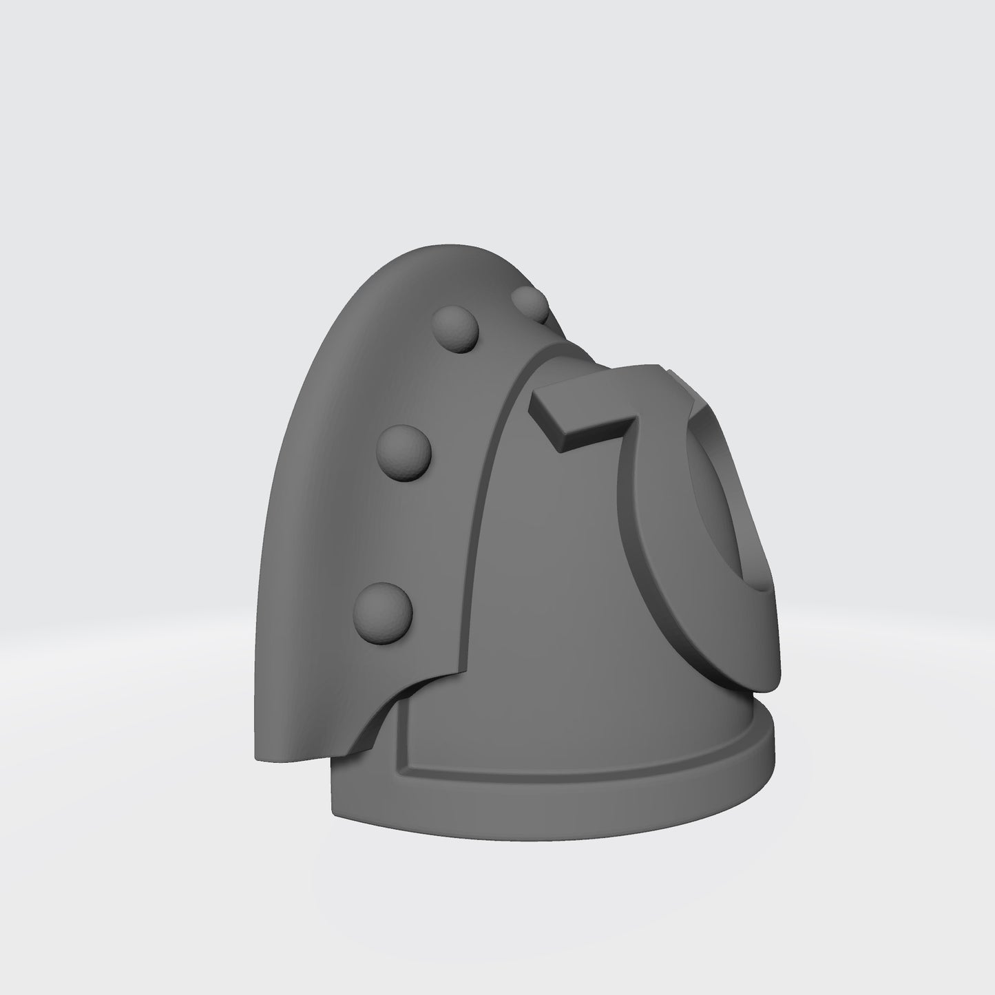 Ultramarines MKIII Shoulder Pad 3 Quarter Studded Left Pauldron for McFarlane Toys Space Marines