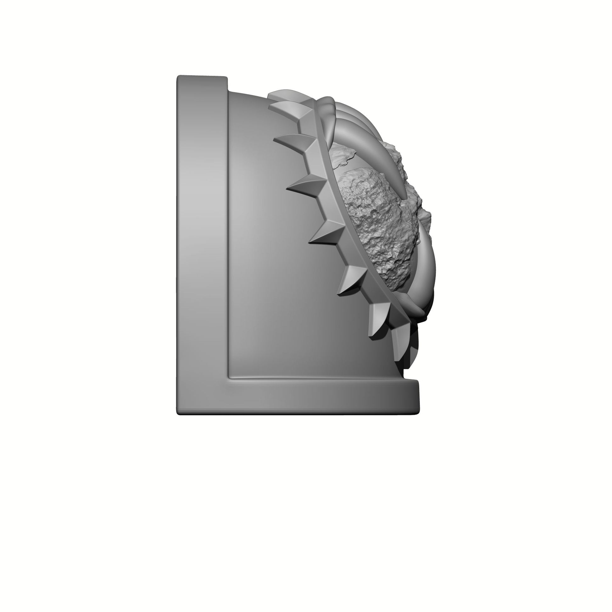 World Eaters Chapter MKVII Shoulder Pad Teeth Eating Planet is Compatible with McFarlane Space Marine Khornate Berzerkers Action Figures Right Angle