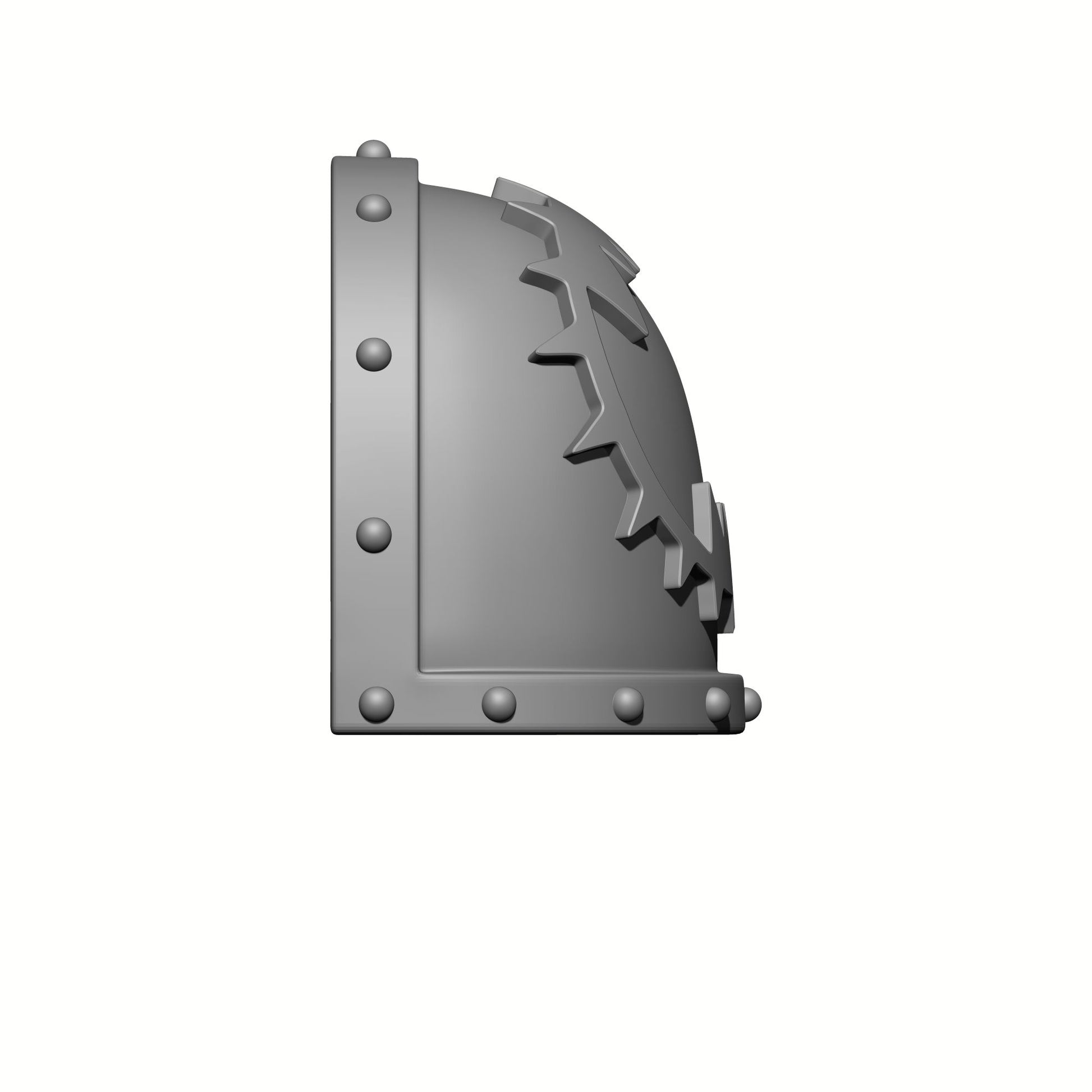 World Eaters Chapter MKVII Shoulder Pad - Teeth: Compatible with McFarlane Space Marine Action Figures Right Angle