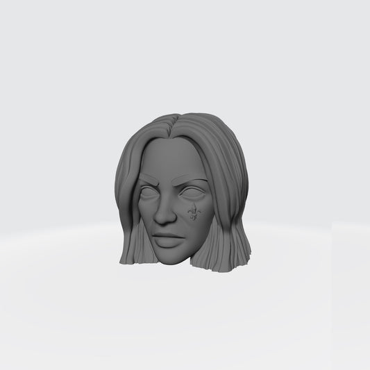 Sisters of Battle Canoness Veridyan Head Sculpt for McFarlane Toys Battle Sister Action Figures
