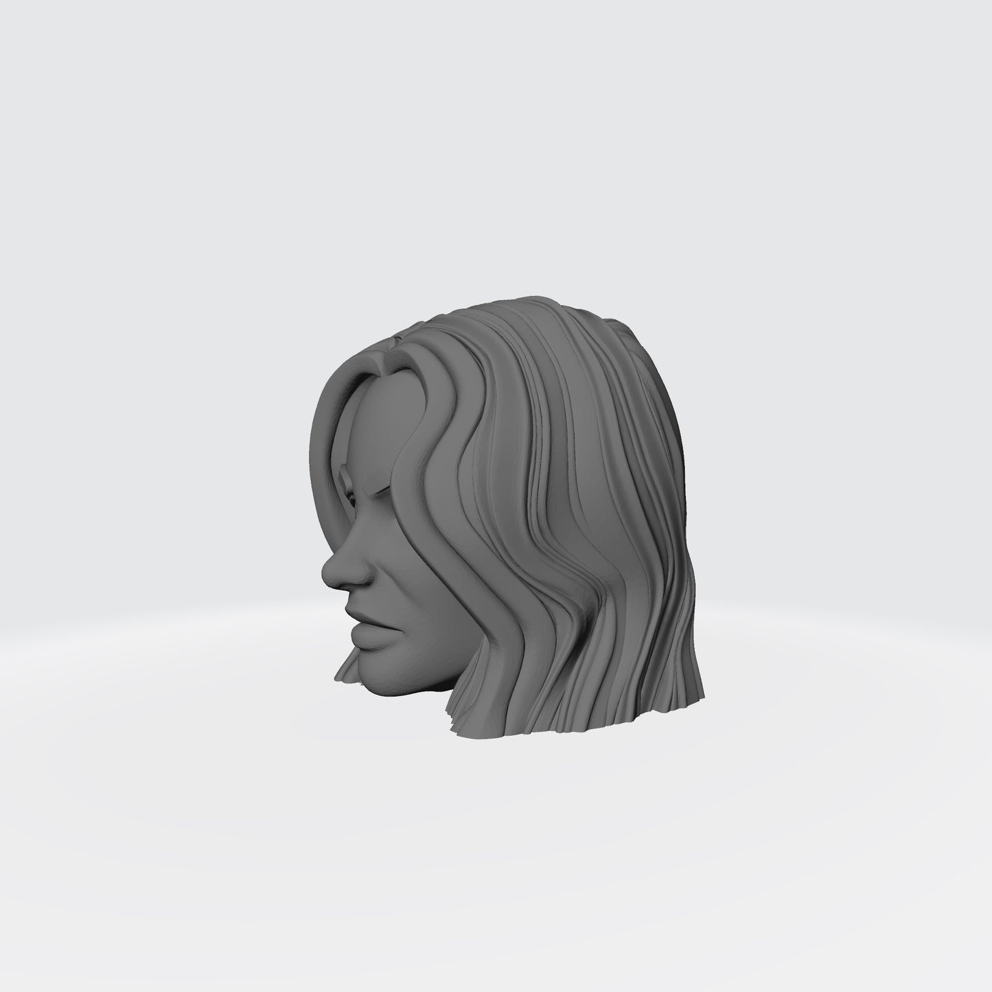 Sisters of Battle Canoness Veridyan Fleur-de-lis on Right Cheek Head Sculpt for McFarlane Toys Battle Sister Action Figures