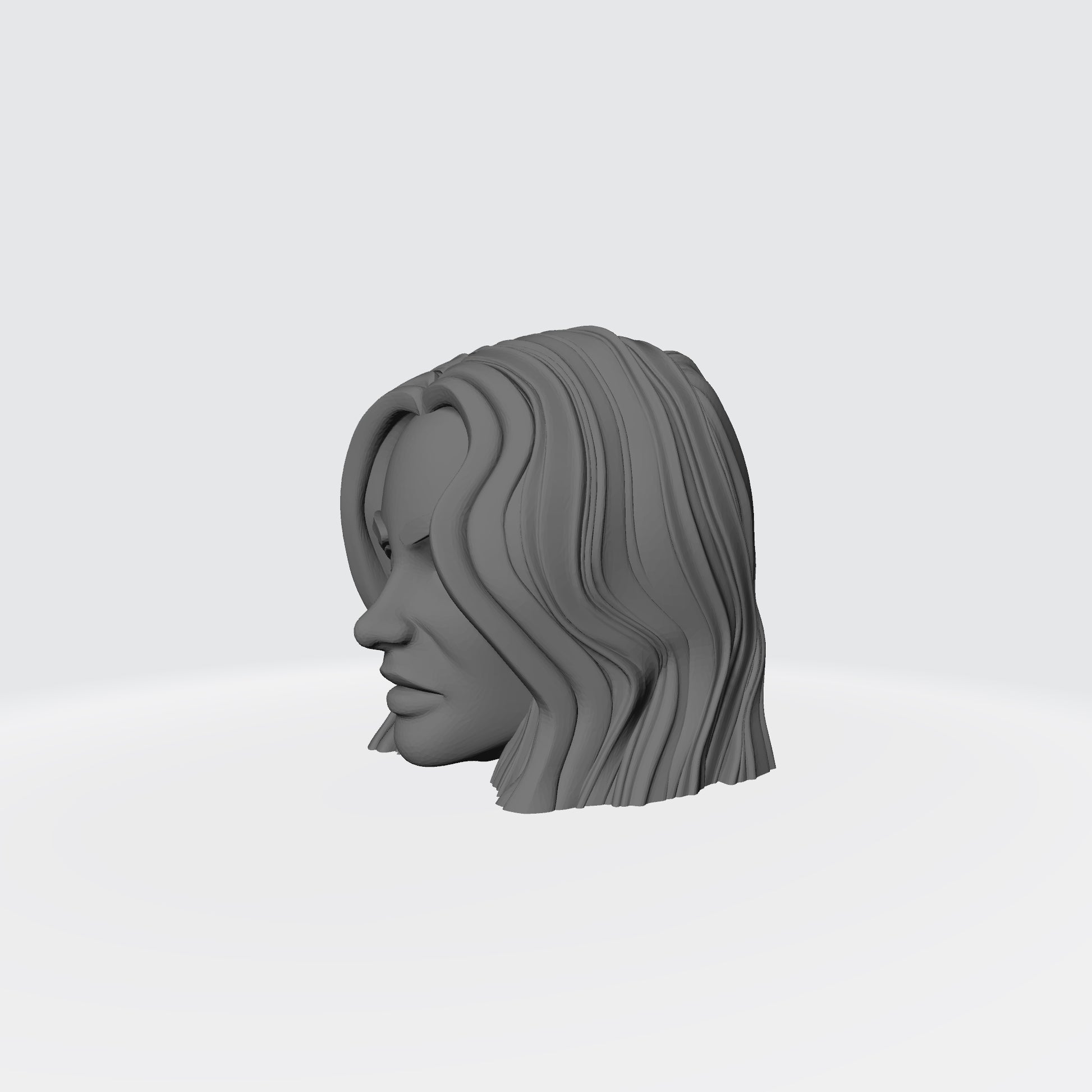 Sisters of Battle Canoness Veridyan Fleur-de-lis on Right Cheek Head Sculpt for McFarlane Toys Battle Sister Action Figures
