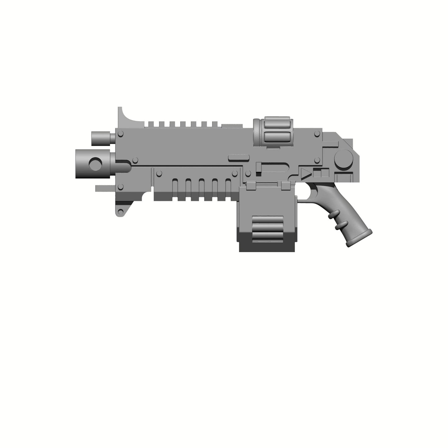 Auto Bolt Rifle Stalker Pattern with Ammo Drum for McFarlane Toys Space Marine Action Figures