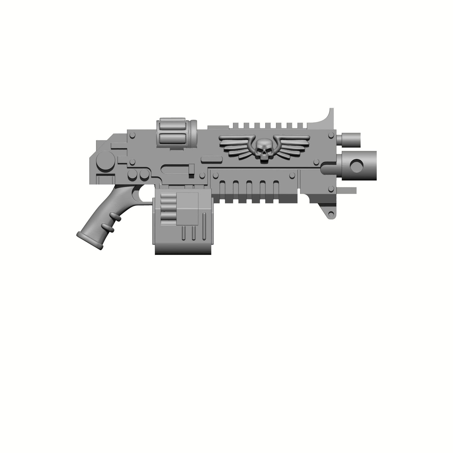 Auto Bolt Rifle Stalker Pattern with Ammo Drum for McFarlane Toys Space Marine Action Figures