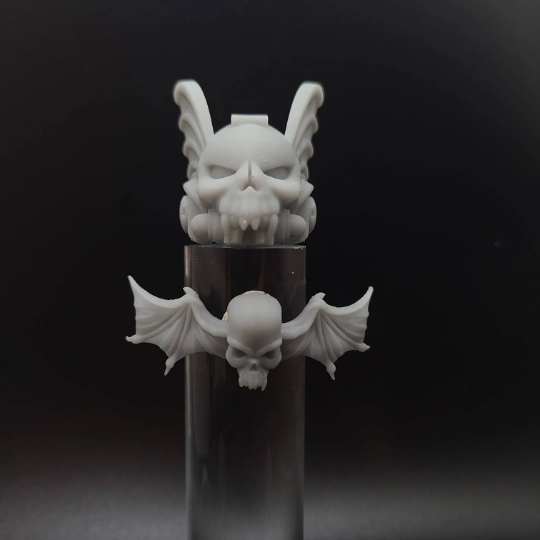 3D Printed Custom Helmet and Night Lords Legion Chestplate Compatible with McFarlane Toys Space Marines 1:12th Scale Action Figures for comparison