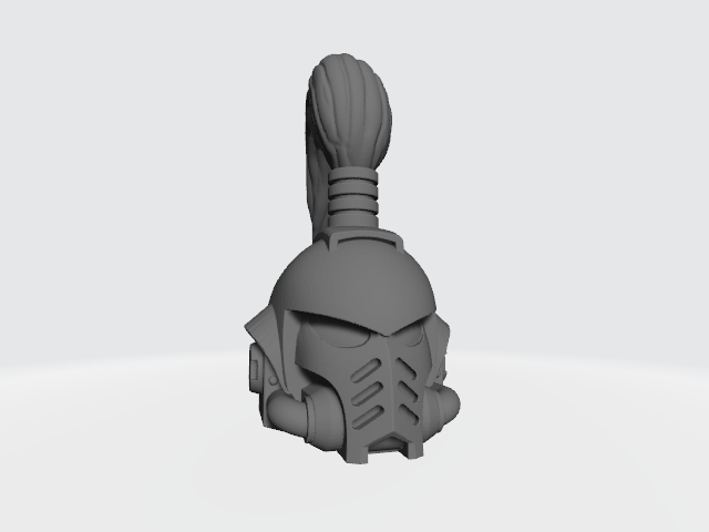 White Scars MK IV Helmet with Plume for McFarlane Toys Space Marine Action Figures