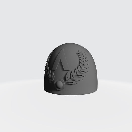 Emperor's Children MKVI Fire Support Unit Right Shoulder Pad compatible with McFarlane Toys Space Marine Action Figures