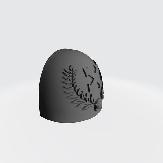Emperor's Children MKVI Rapid Assualt Unit Shoulder Pad compatible with McFarlane Toys Space Marine Action Figures