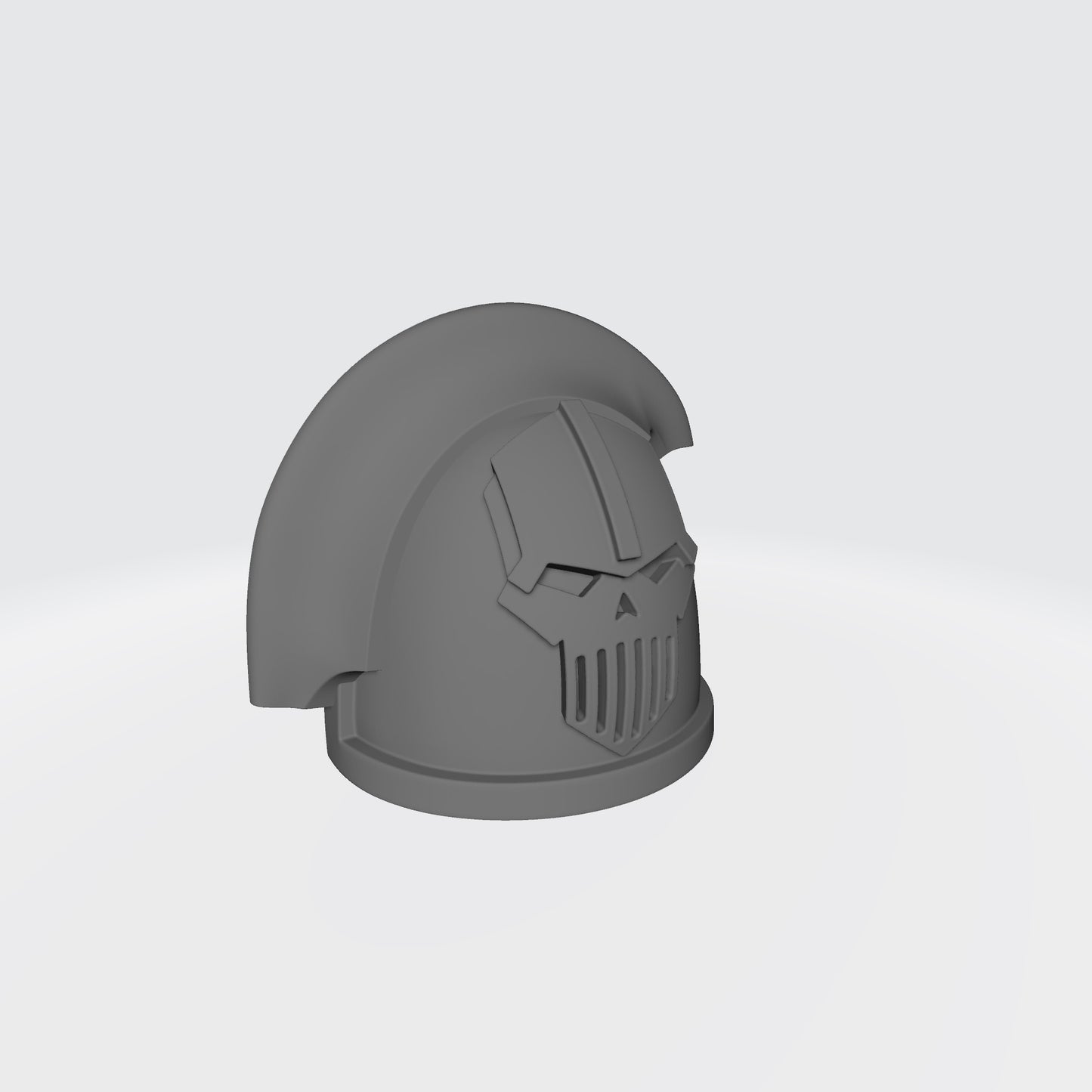 Iron Warriors MKIII Shoulder Pad with 3 Quarter Ridge for the Left Shoulder Compatible with McFarlane Toys 1:12th Scale Space Marine Action Figures Right Angle