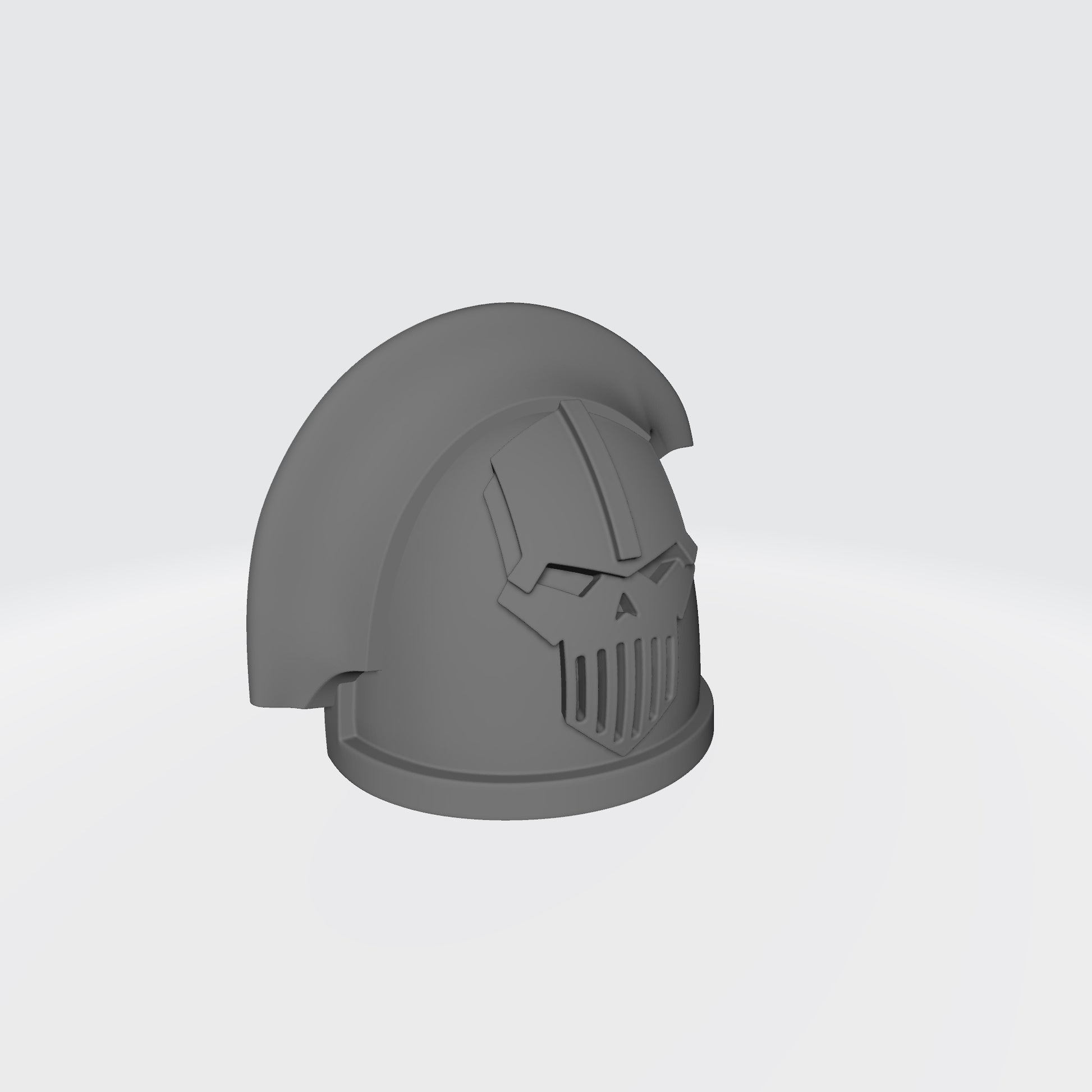 Iron Warriors MKIII Shoulder Pad with 3 Quarter Ridge for the Left Shoulder Compatible with McFarlane Toys 1:12th Scale Space Marine Action Figures Right Angle