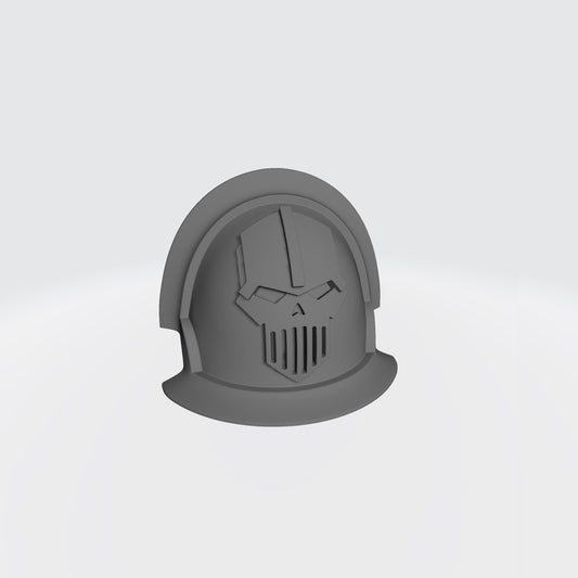 Customize Your Iron Warriors MKVII Shoulder Pad Notched Vambrance Thin Double Compatible with McFarlane Toys 1:12th Scale Space Marine Action Figures