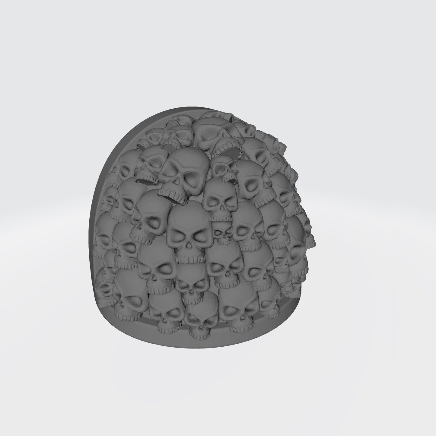 Custom MKIV Shoulder Pad with Small Skulls Compatible with McFarlane Toys Space Marines Action Figures by Fantasy World Games