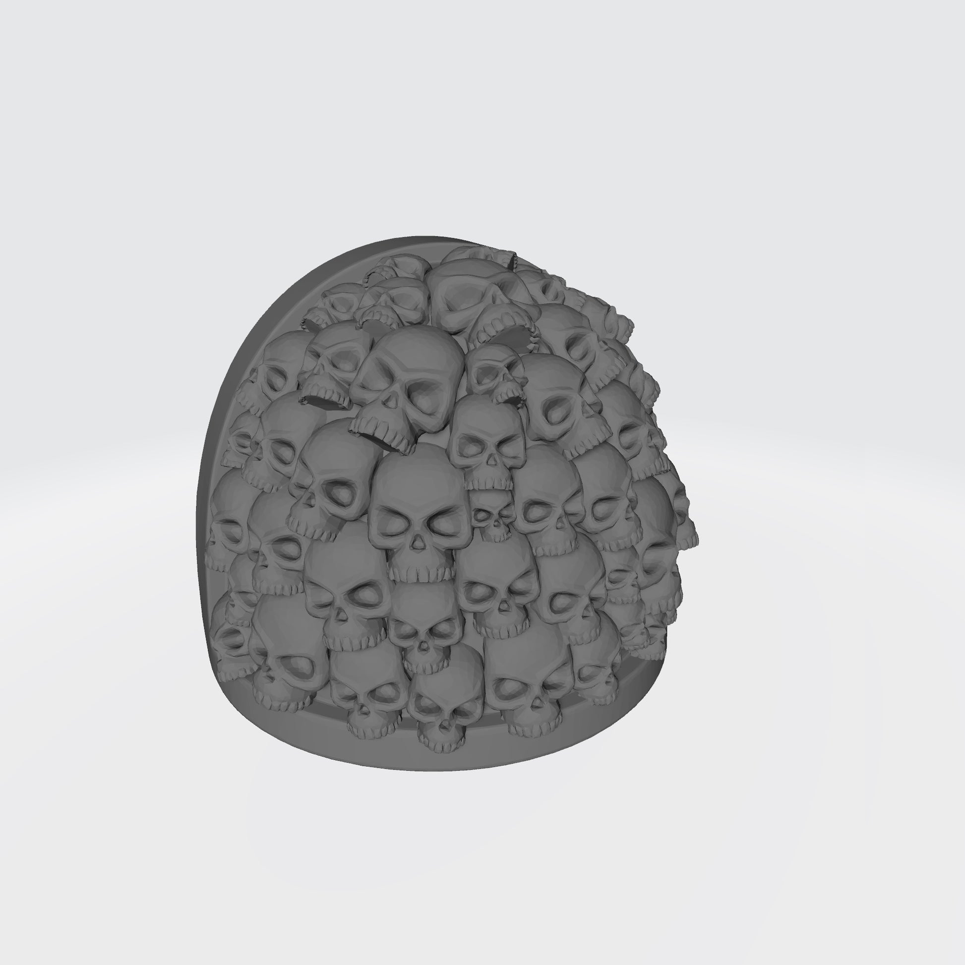 Custom MKIV Shoulder Pad with Small Skulls Compatible with McFarlane Toys Space Marines Action Figures by Fantasy World Games