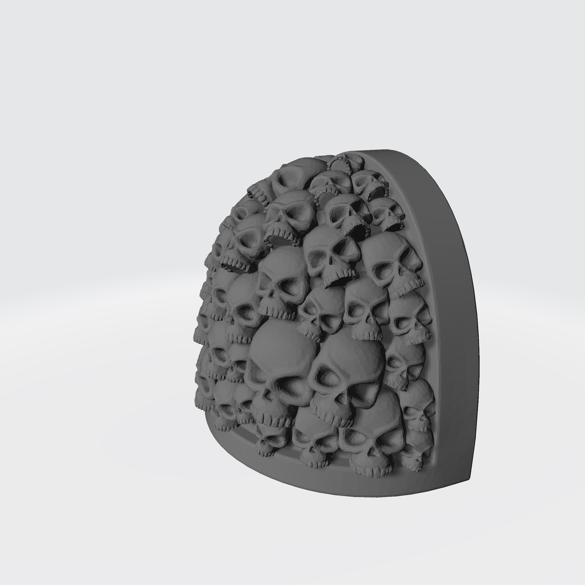 MKIV Shoulder Pad with Small Skulls Compatible with McFarlane Toys Space Marines Left Angle