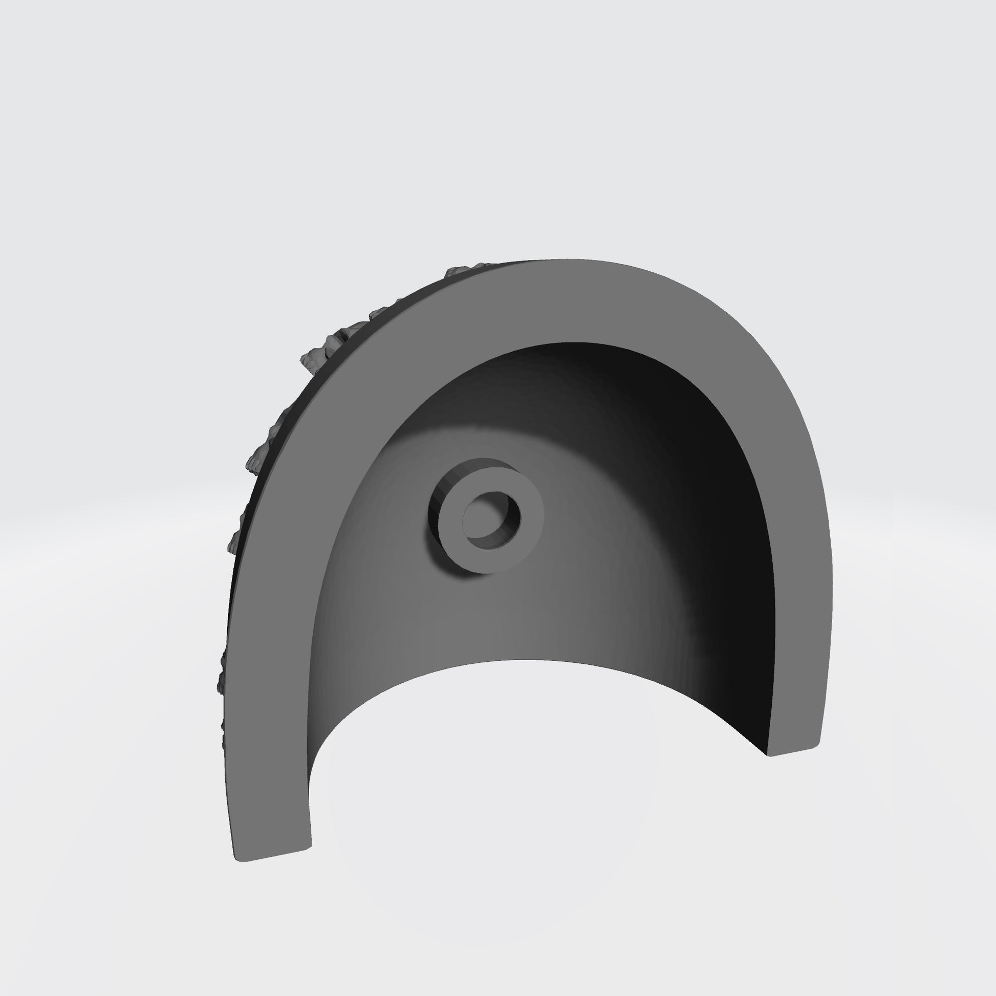 MKIV Shoulder Pad with Small Skulls Compatible with McFarlane Toys Space Marines Left Rear Angle