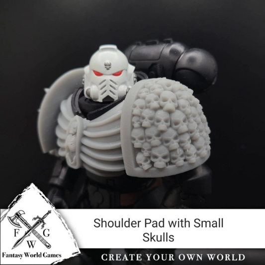 Raven Guard Marine Wearing a MKIV Shoulder Pad with Small Skulls Compatible with McFarlane Toys Space Marines Action Figures