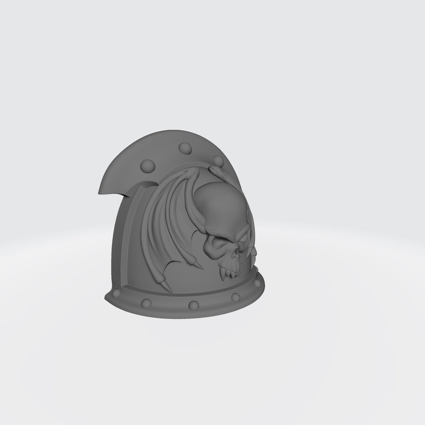 Night Lords MKIII Shoulder Pad 3 Quarter Ridge Double Rivets Right Shoulder Compatible with McFarlane Toys 1:12th Scale Right Angle