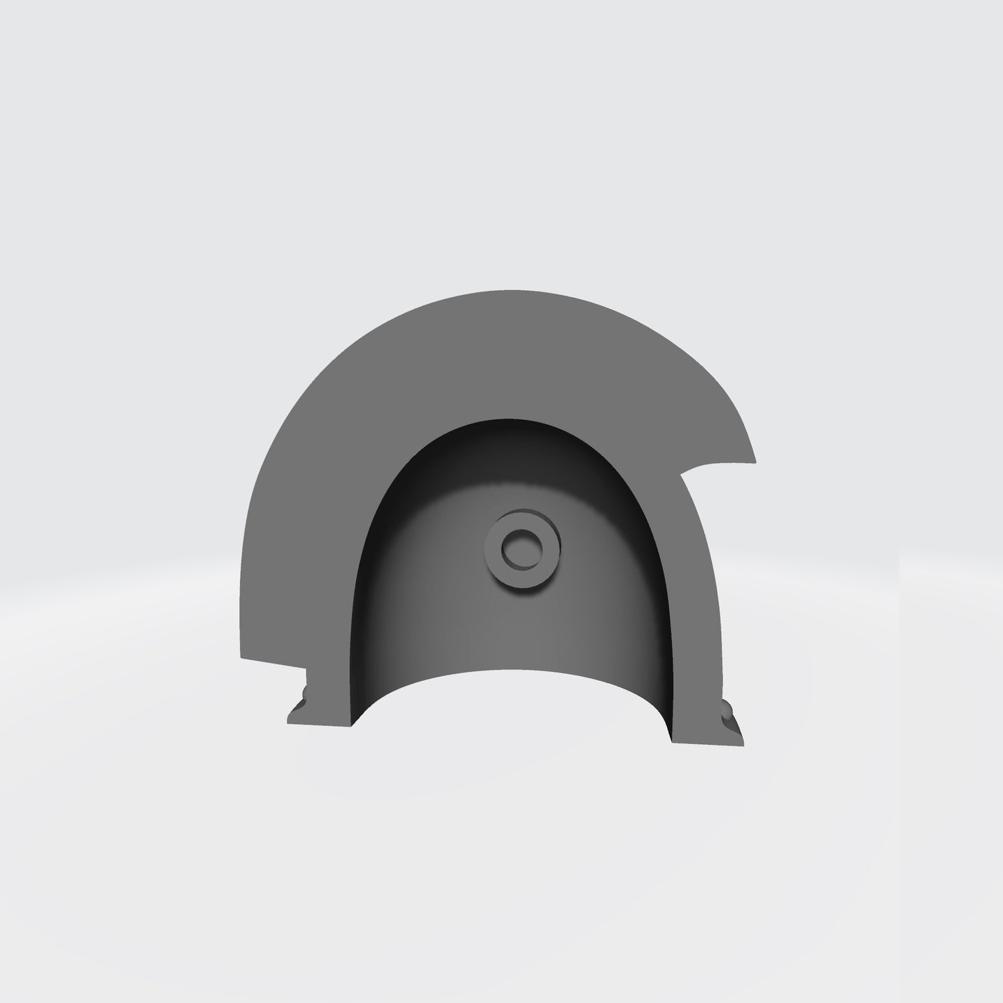 Night Lords MKIII Shoulder Pad 3 Quarter Ridge Double Rivets Right Shoulder Compatible with McFarlane Toys 1:12th Scale Right Rear Angle