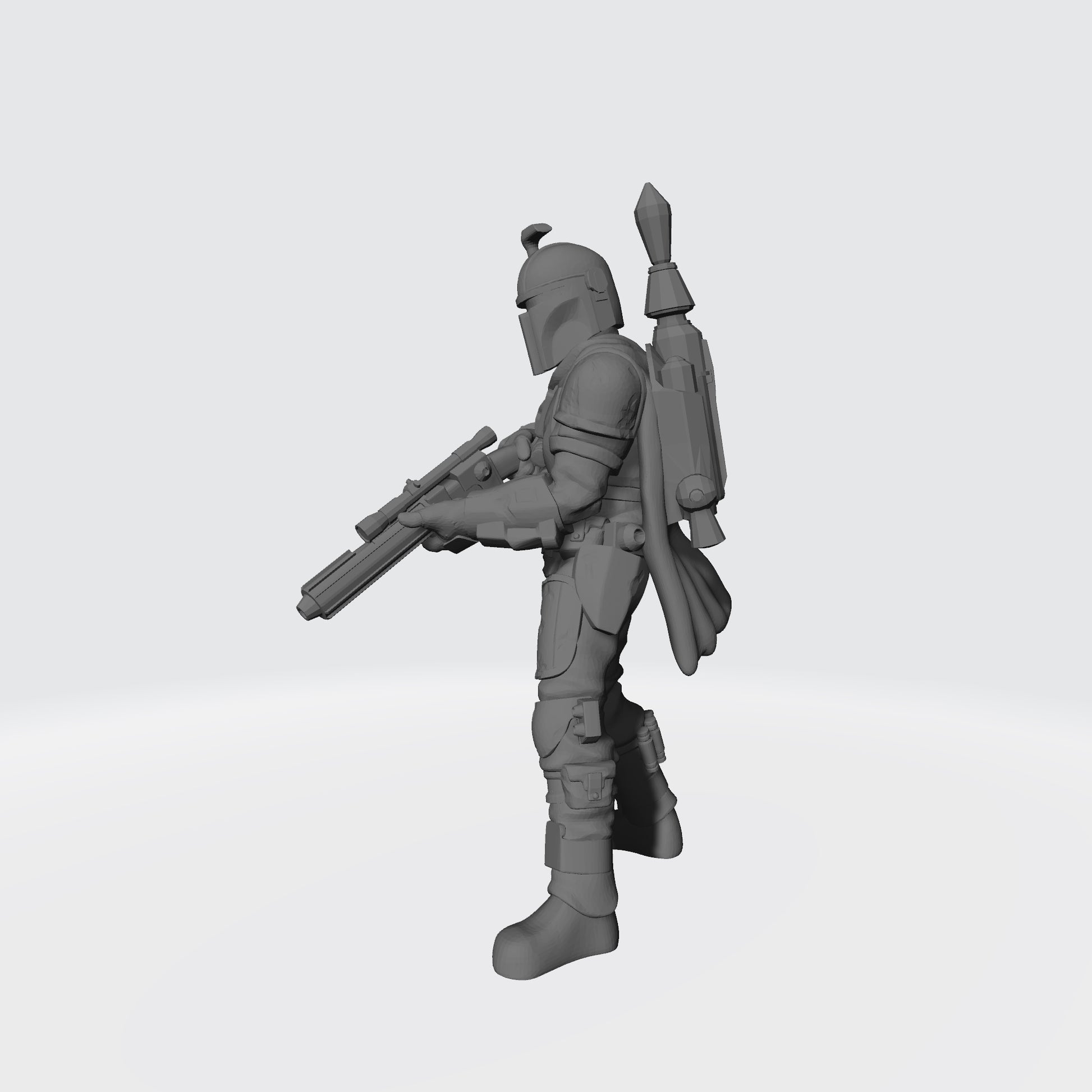 1978 Boba Fett V1 is Compatible with Star Wars Legion Left Side