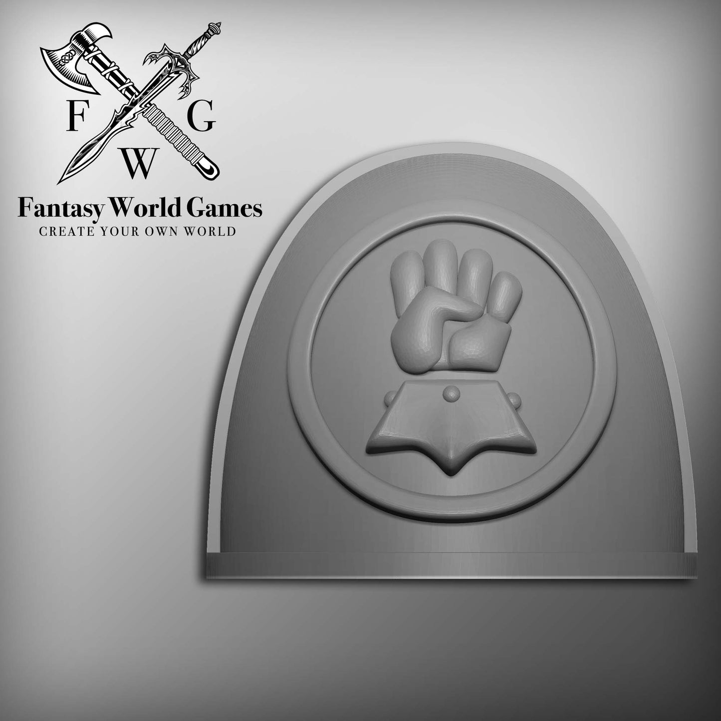 Imperial Fist Legion MKIV Shoulder Pad Gen: 4 Pauldron for 28mm Loyalist Space Marines Miniatures