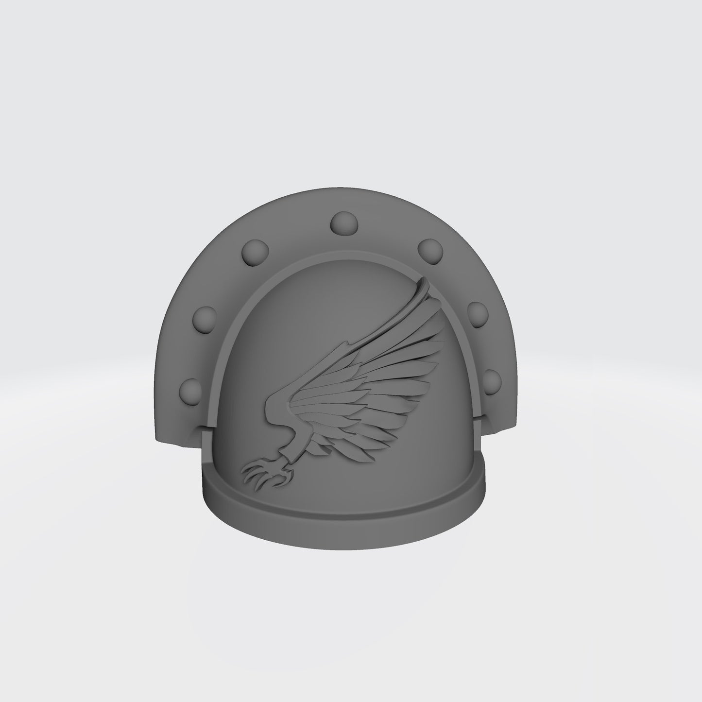 Emperor's Children MKIII Shoulder Pad Full Ridge Studded Rivets Compatible with McFarlane Toys Space Marine Action Figures