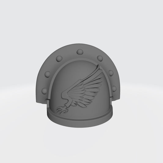 Emperor's Children MKIII Shoulder Pad Full Ridge Studded Rivets Compatible with McFarlane Toys Space Marine Action Figures