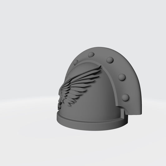 Emperor's Children MKIII Shoulder Pad Full Ridge Studded Rivets Compatible with McFarlane Toys Space Marine Action Figures