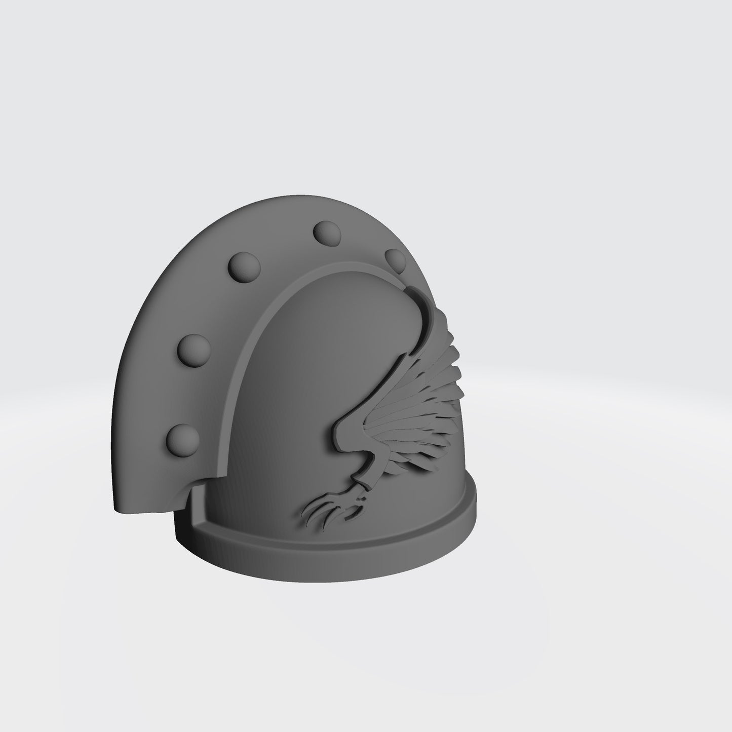Emperor's Children MKIII Shoulder Pad Full Ridge Studded Rivets Compatible with McFarlane Toys Space Marine Action Figures