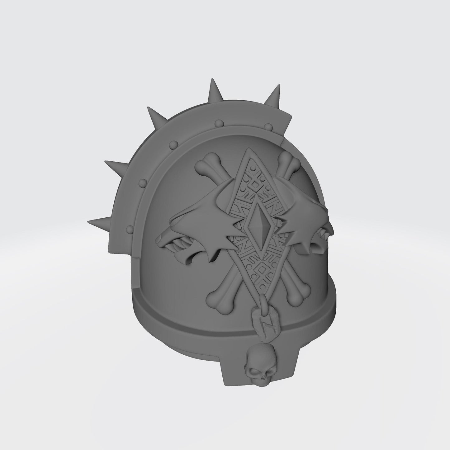 Space Wolves McFarlane Toys Space Marine Chaplain Elite Left Shoulder Pad