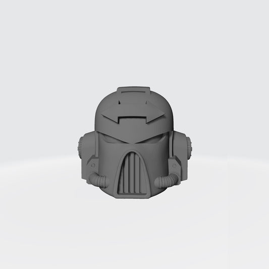 Space Marine Retributors Chapter Mark VII Helmet with Tactical Double Arrow for McFarlane Toys Space Marine Action Figures
