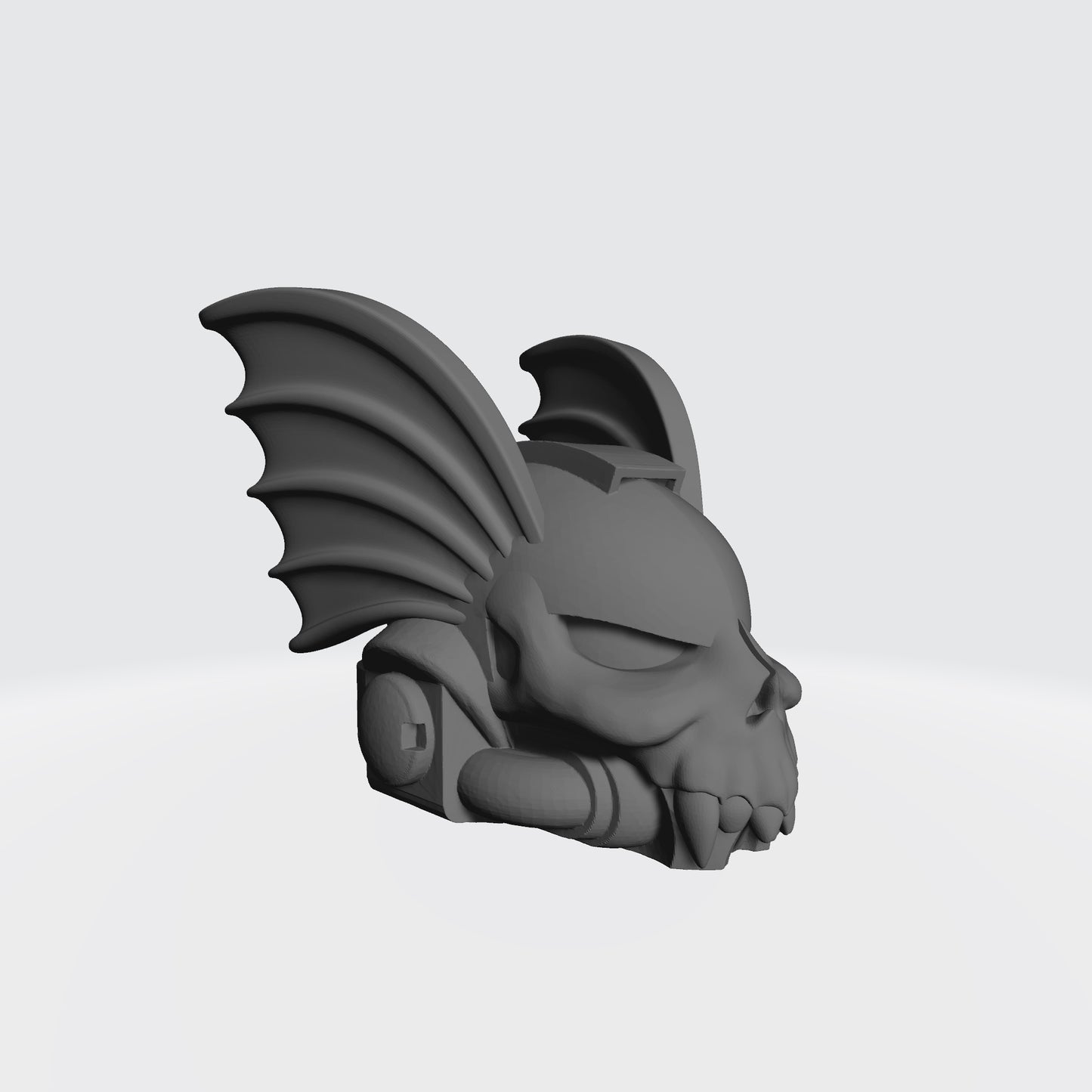 Custom Fantasy World Games Night Lords Legion Winged Skull Helmet Compatible with McFarlane Toys Space Marines Warhammer 40K VIIIth Legion Right Angle