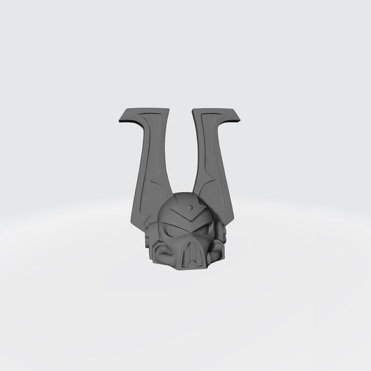Khornate Berzerkers World Eaters Chapter Helmet Compatible with McFarlane Space Marine Action Figures